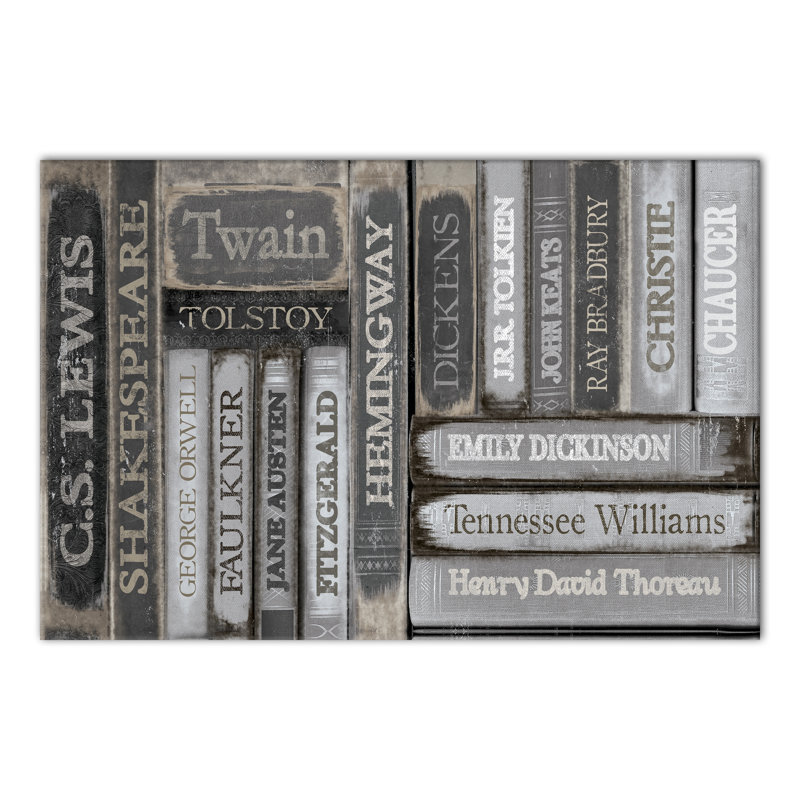 Winston Porter Famous Authors Books Acrylic Painting Print On