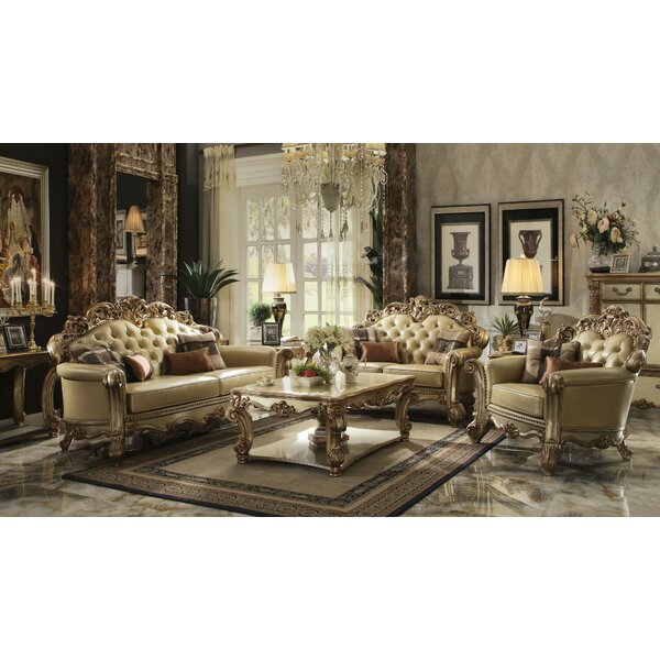 Best Dorothea 3 Piece Living Room Set