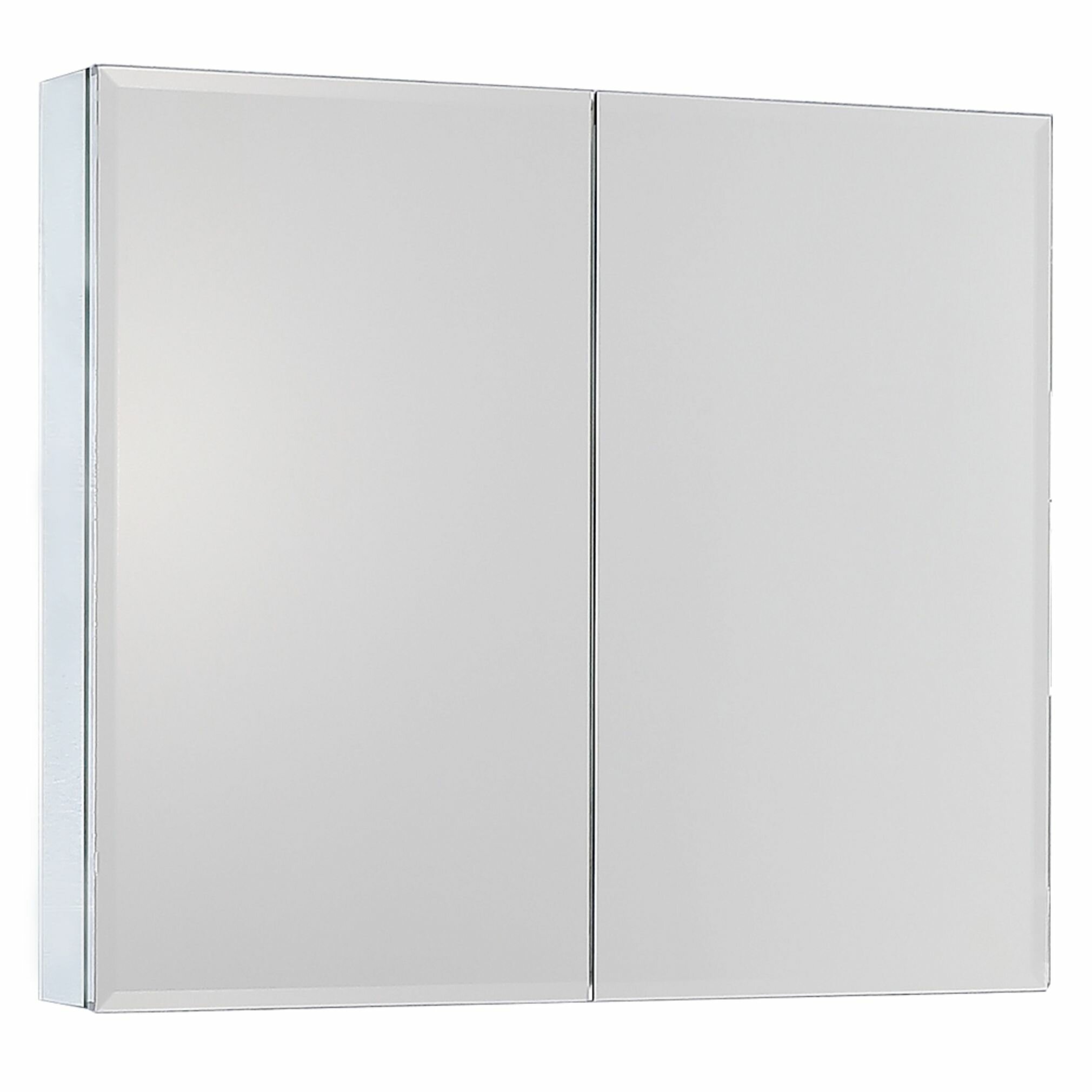 Orren Ellis Vasily Movo Recessed Or Surface Mount Frameless 2 Door Medicine Cabinet With 2 Adjustable Shelves Wayfair