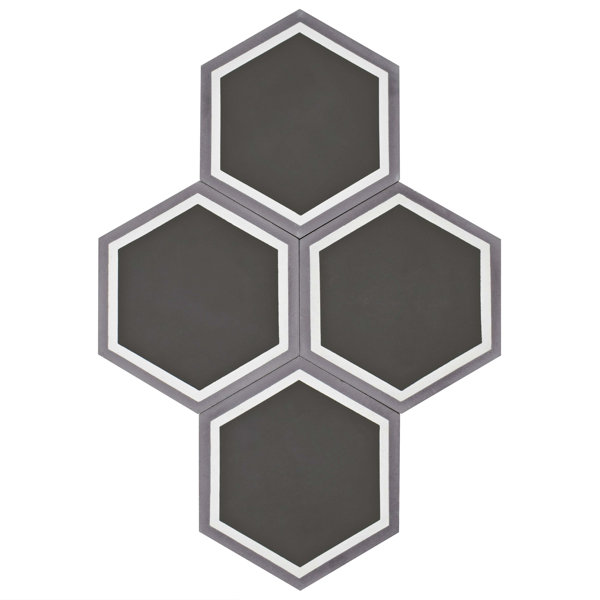 Ciment 7.88 x 9 Cement Field Tile in Gray by EliteTile