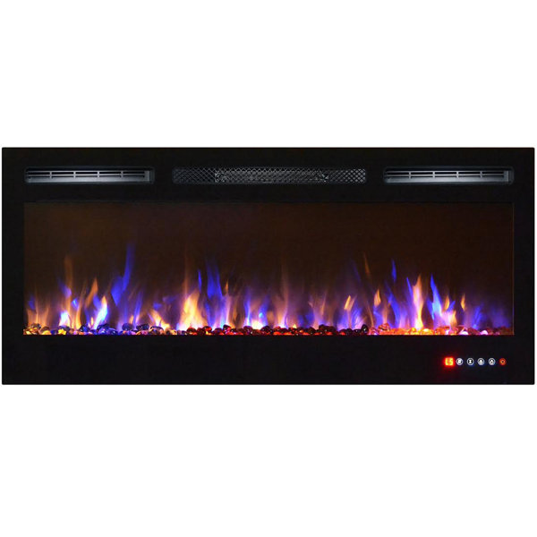 Jemaine Wall Mounted Bio-Ethanol Fireplace by Orren Ellis