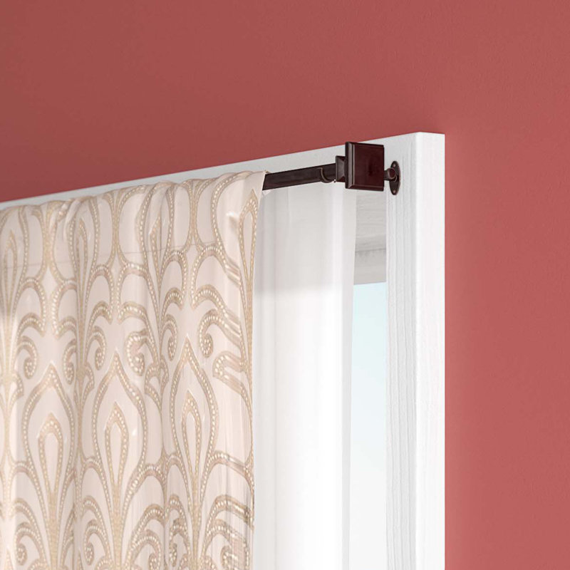 Three Posts Tinley Square Telescoping Double Curtain Rod And