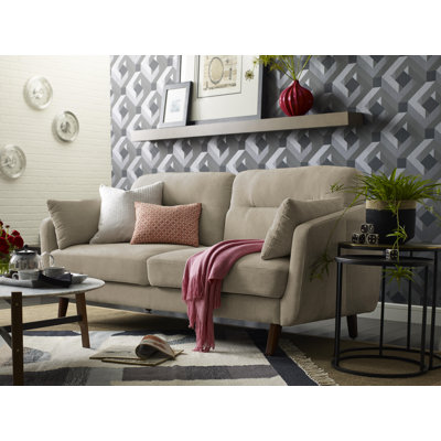 Elle Decor Chloe Mid-Century Modern Loveseat