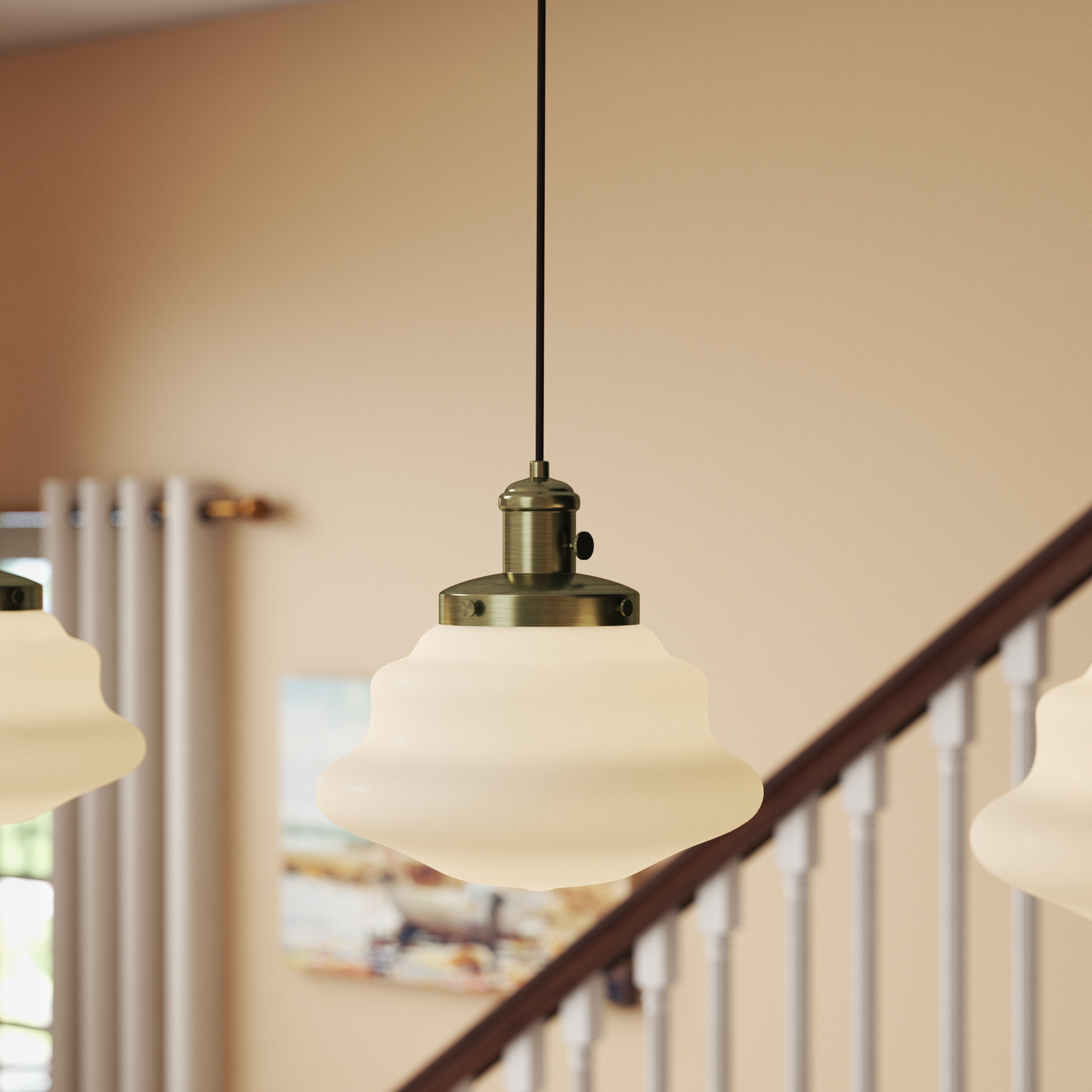 Pudalov 1 Light Schoolhouse Pendant Pudalov 1 Light Schoolhouse Pendant
