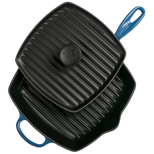 Cast Iron 10 Panini Pan and Skillet Grill Set by Le Creuset
