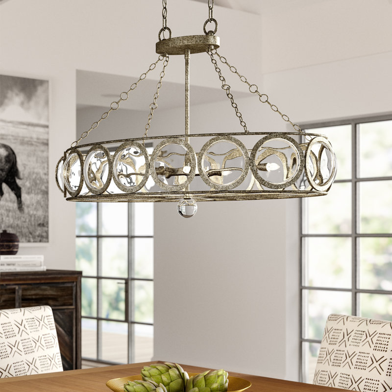 Mistana Aaron 6 Light Kitchen Island Linear Pendant Reviews Wayfair