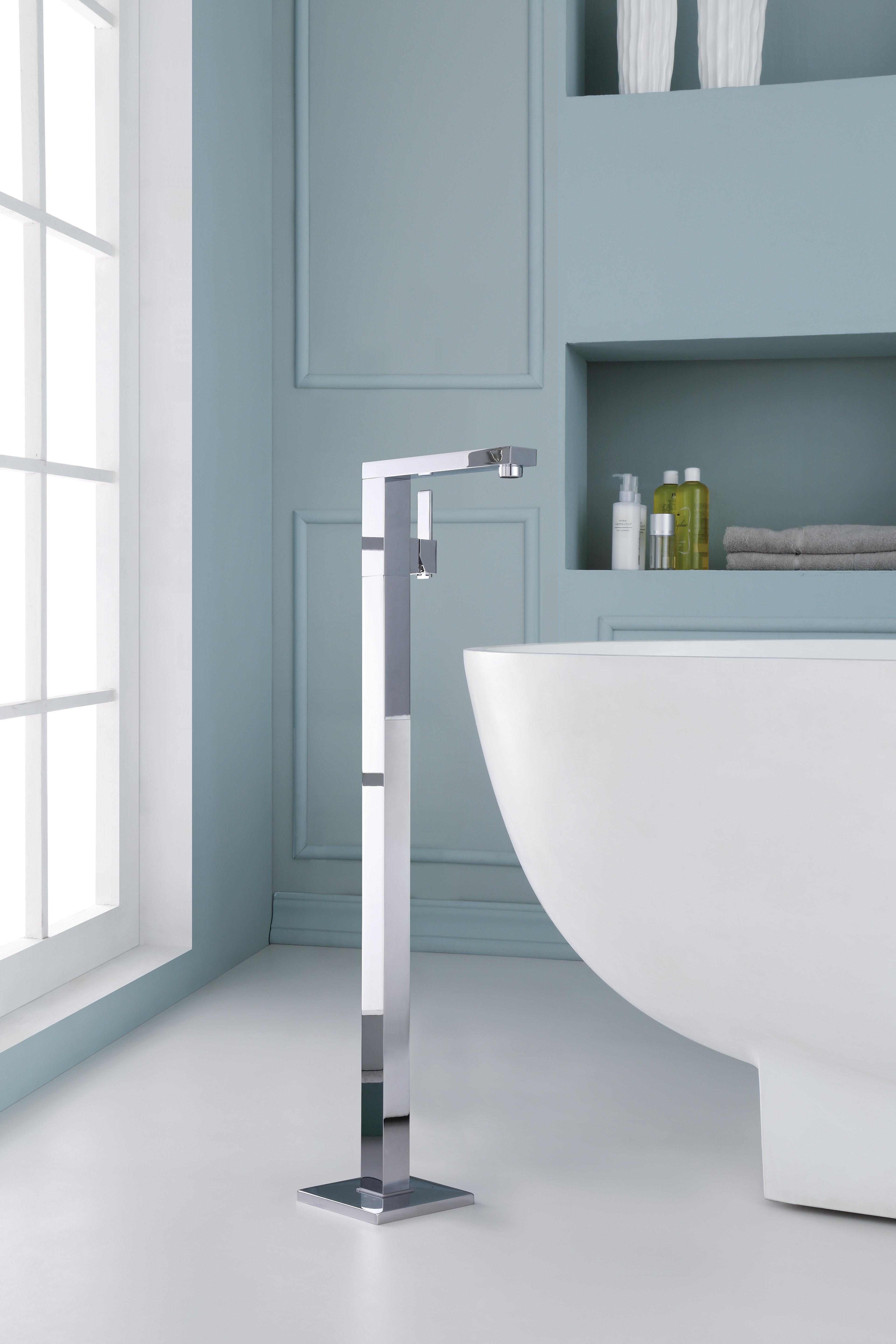 Single Handle Floor Mounted Freestanding Tub Filler Joss Main