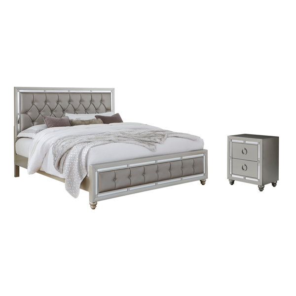 Rosaline Tufted Upholstered Panel Configurable Bed