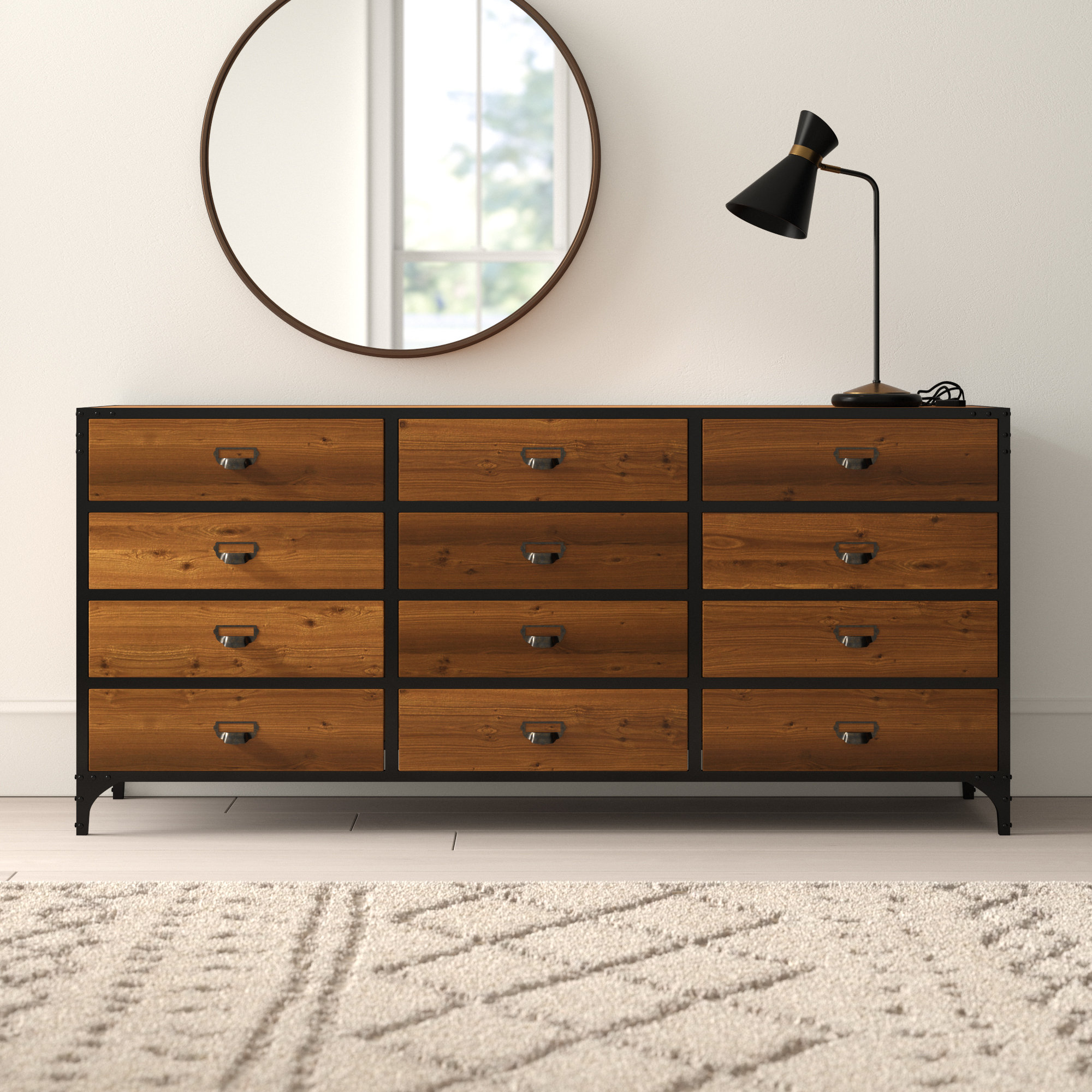 Hykkon Adriana 12 Drawer Chest Wayfair Co Uk