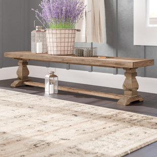 Wood Bench Metal Legs Wayfair Gertrude Wood Bench