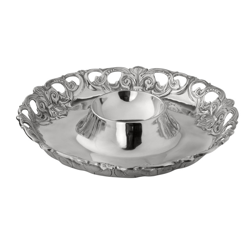 Fleur De Lis Chip and Dip Platter
