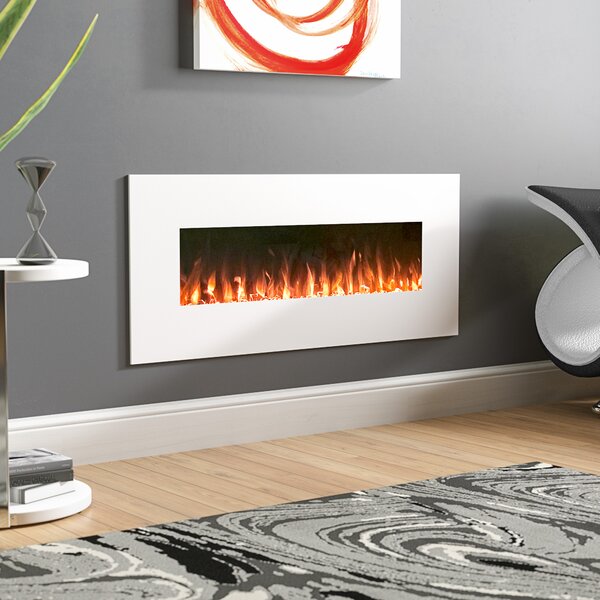 Lockport Pearl Wall Mounted Electric Fireplace by Wade Logan