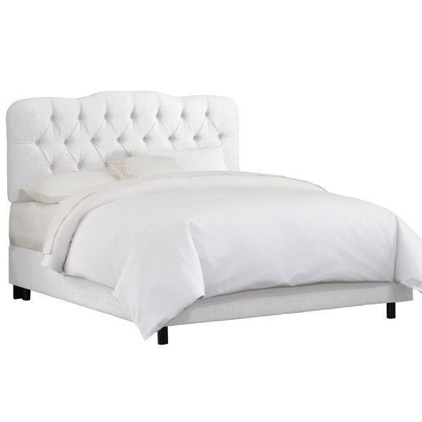 Best #1 Wolfheart Tufted Linen Upholstered Standard Bed By Three Posts Savings