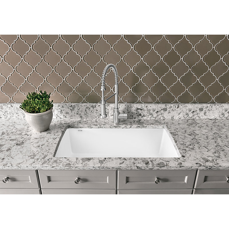 Blanco Diamond Silgranit 34 L X 19 W Undermount Kitchen Sink Reviews Wayfair