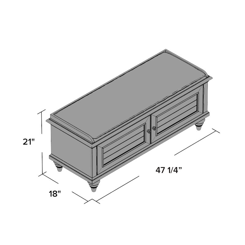 Harrison Upholstered Storage Bench & Reviews Joss & Main