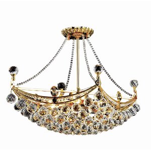 Kasha 6-Light Crystal Chandelier