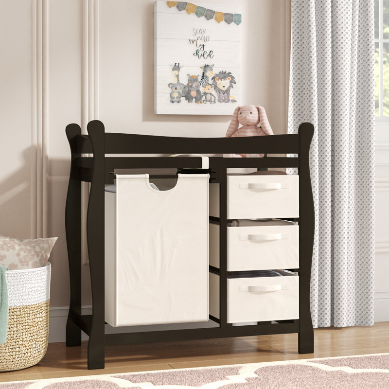 sleigh style changing table