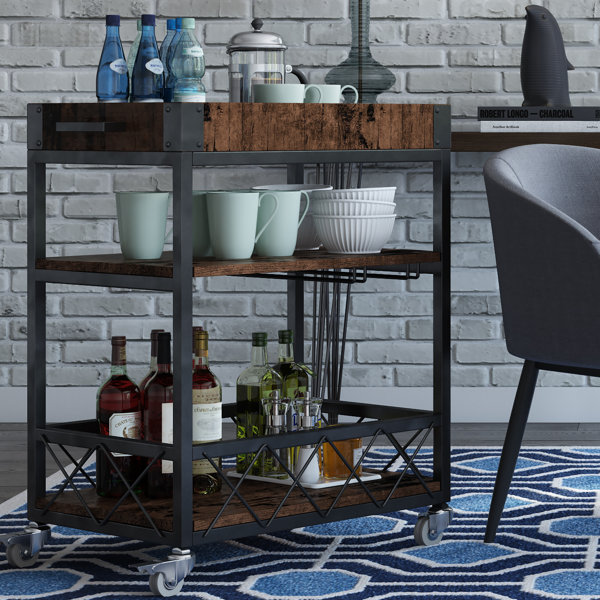 Zona Bar Cart By Mercury Row Discount