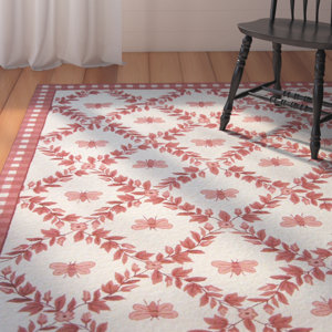 Isabella Bumblebee Ivory & Rose Novelty Area Rug
