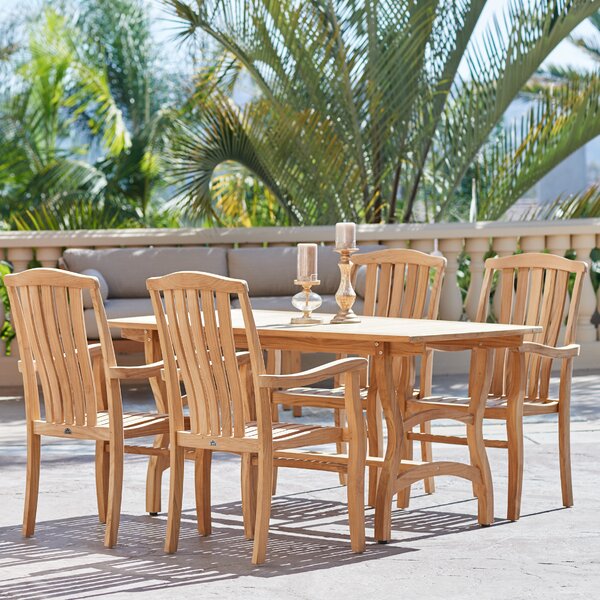 Ballinger Teak 5 Piece Dining Set by Darby Home Co