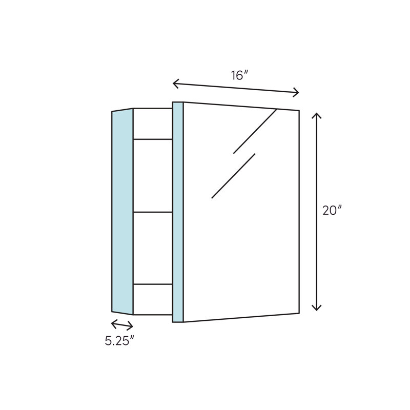 16 X 20 Recessed Or Surface Mount Medicine Cabinet Reviews