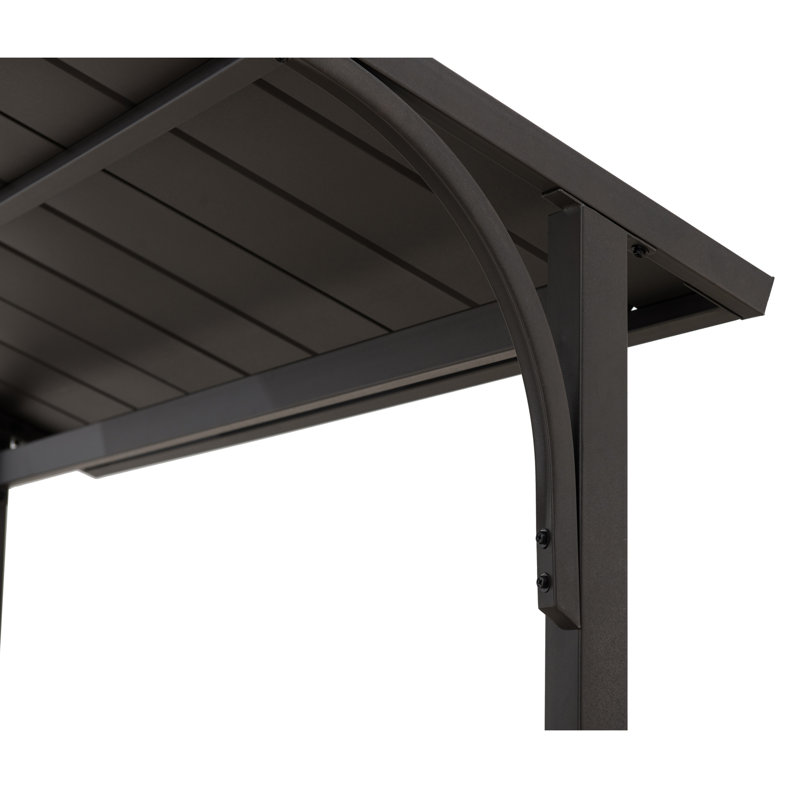 Sunjoy Kent 8 Ft W X 5 Ft D Steel Grill Gazebo Reviews Wayfair