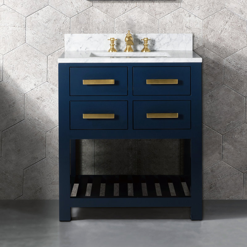 Everly Quinn Foulk 30 Single Bathroom Vanity Set With Mirror And Everly Quinn Foulk 30 Single Bathroom