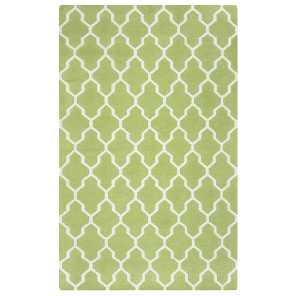 Hand-Woven Light Green Area Rug by The Conestoga Trading Co.