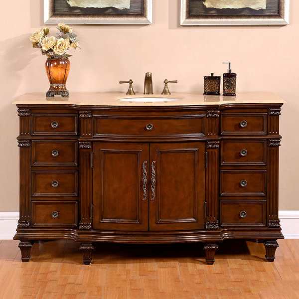 Hathaway 60 Single Sink Cabinet Bathroom Vanity Set by Astoria Grand