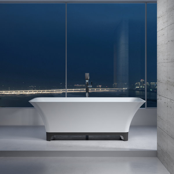 67 x 67 Freestanding Soaking Bathtub by InFurniture