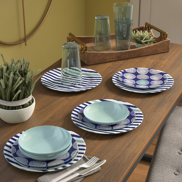 Reviews Ingrassia 16 Piece Melamine Dinnerware Set, Service For 4 By Latitude Run Purchase