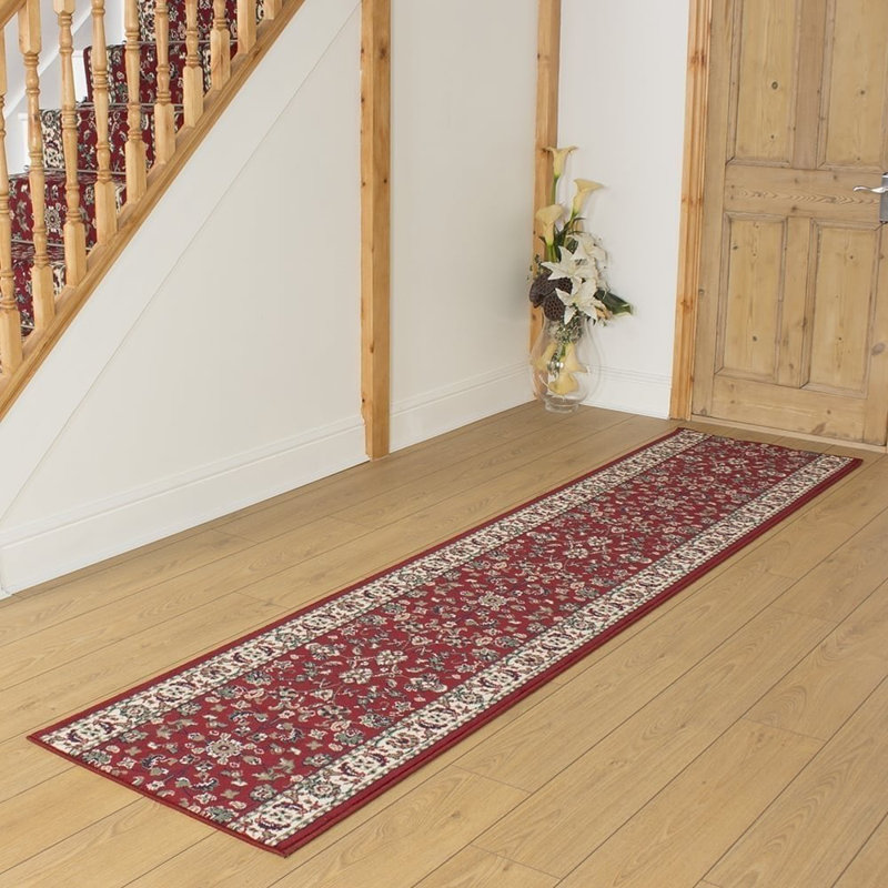 ClassicLiving Ballyclarc Tufted Red Hallway Runner Rug Wayfair.co.uk