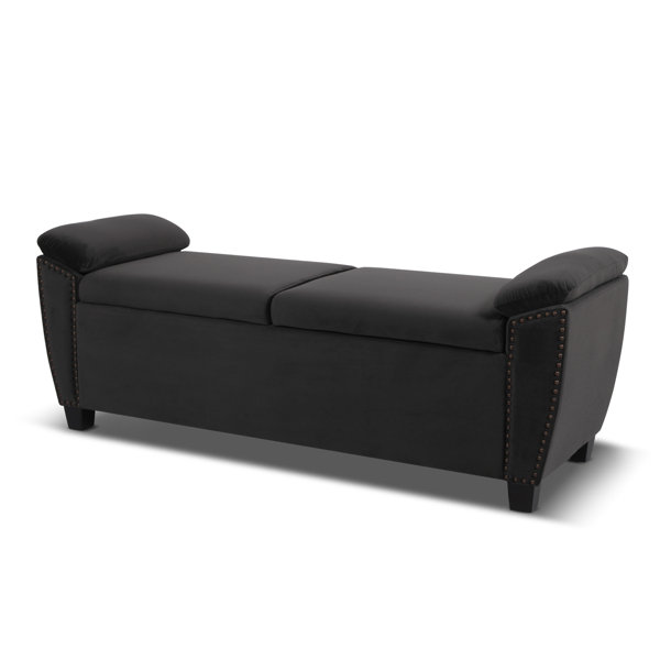 House of Hampton Hartwig Upholstered Flip Top Storage Bench & Reviews