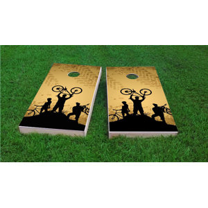 Mountain Biking Cornhole Game Set