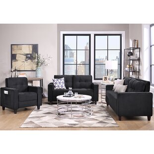 Orisfur. Sectional Sofa Set Morden Style Couch Furniture Upholstered Sectional Armchair, Loveseat And Three Seat For Home Or Office (1+2+3-Seat) by Latitude Run®