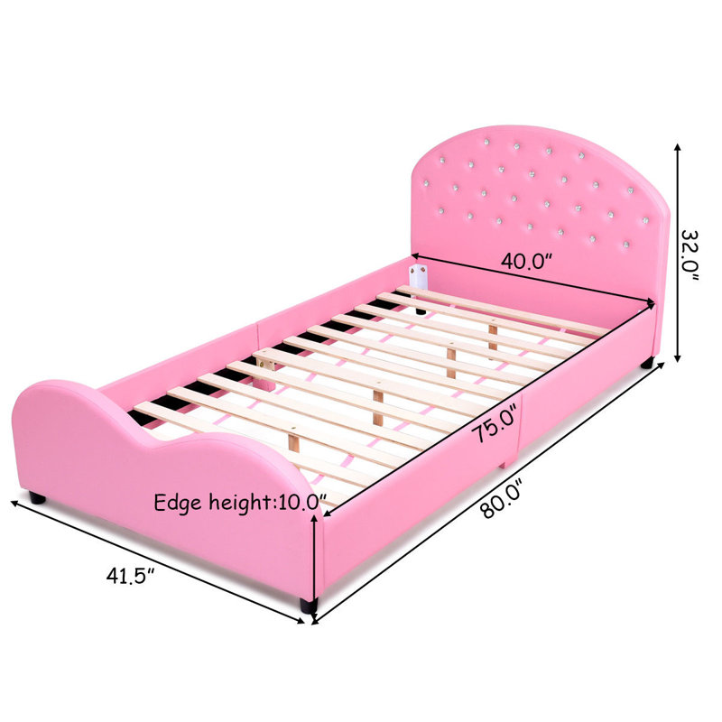 Zoomie Kids Bulwell Twin Platform Bed Reviews Wayfair Bulwell Kids Twin Platform Bed