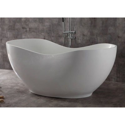 66 x 32 Pedestal Soaking Bathtub Alfi Brand