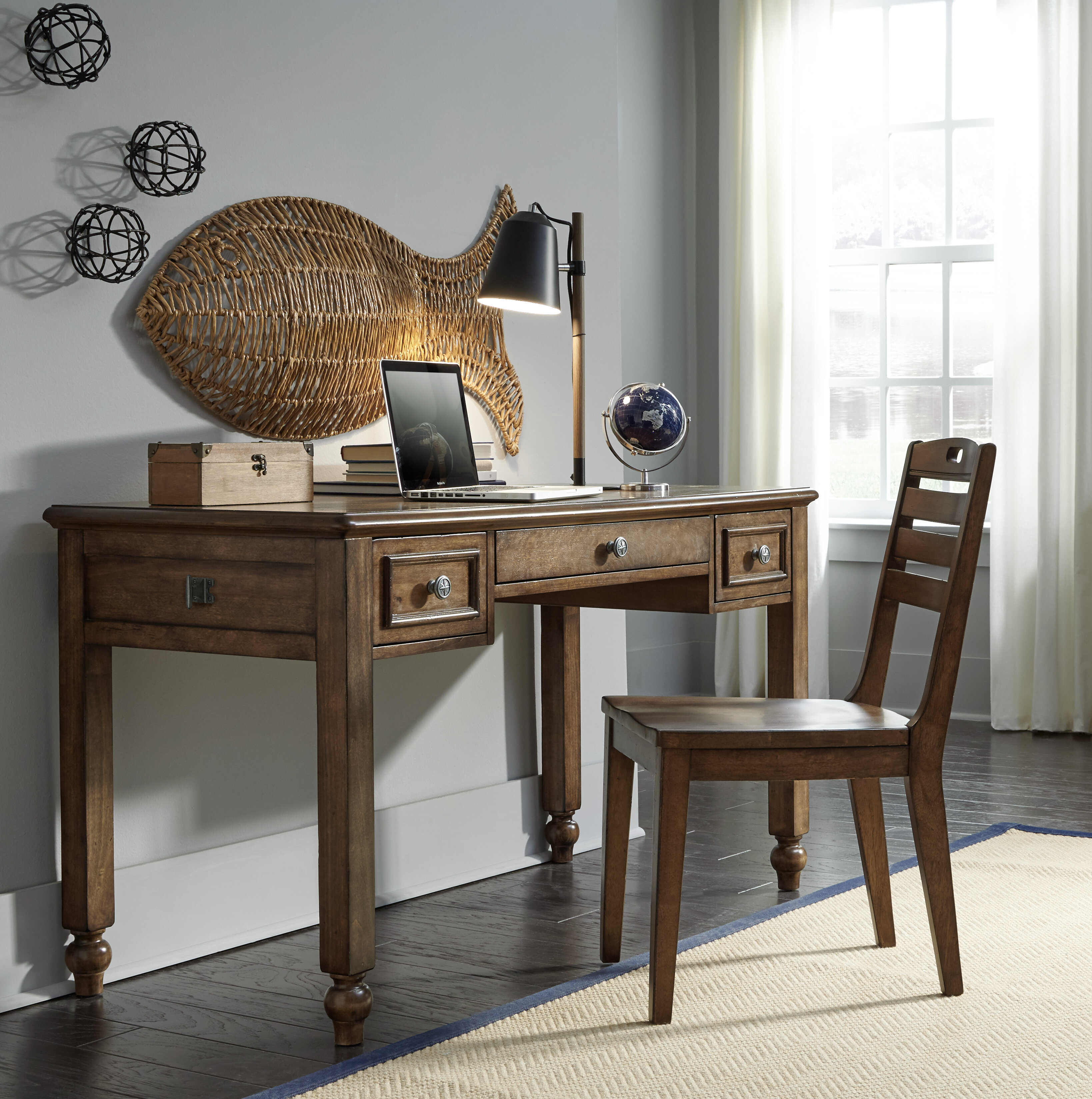 Harriet Bee Frankel 53 W Writing Desk And Chair Set Wayfair