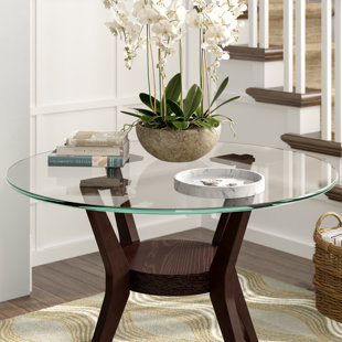 46 Inch Round Gl Table Top Wayfair Round Gl Indoor Table Top