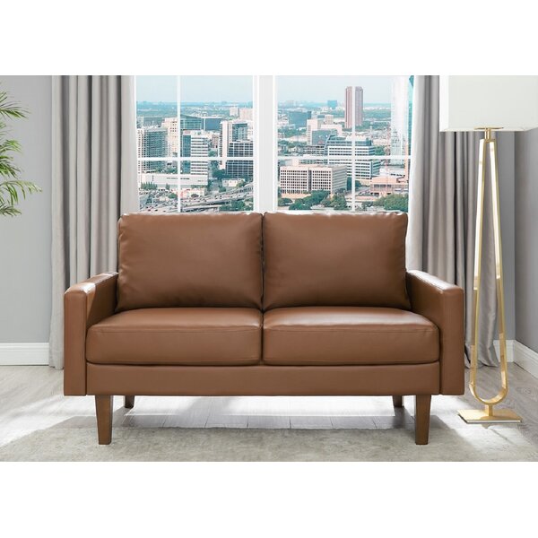 Peri 57.9'' Square Arms Loveseat By Wrought Studio