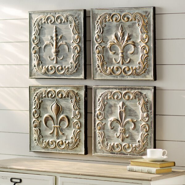 Metal Wall Décor (Set of 4) by Lark Manor