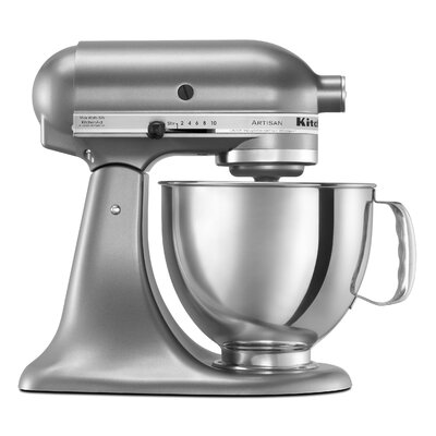 KitchenAid – KSM150PSCU Artisan Series Tilt-Head Stand Mixer – Contour Silver