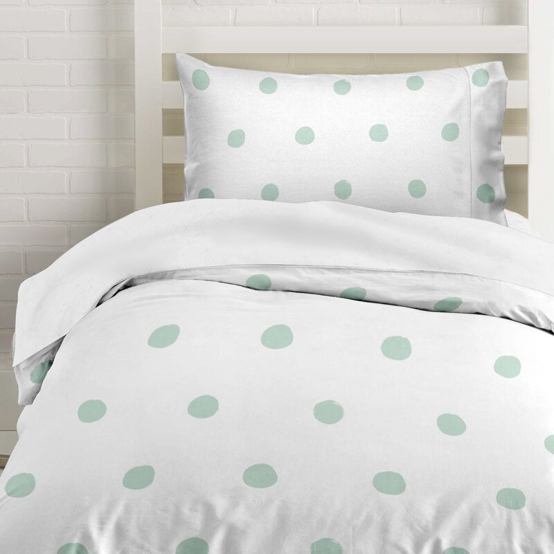 Birch Lane Heritage Despain Polka Dot Duvet Cover Set Reviews