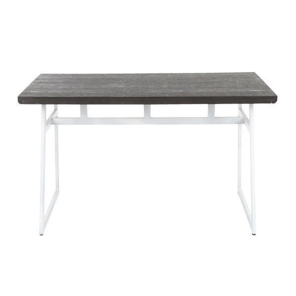 Prange Industrial Solid Wood Dining Table by Gracie Oaks Gracie Oaks