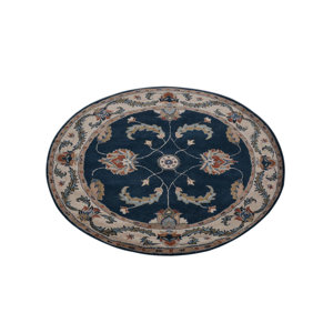 Adam Vintage Hand-Tufted Wool Blue/Beige Area Rug