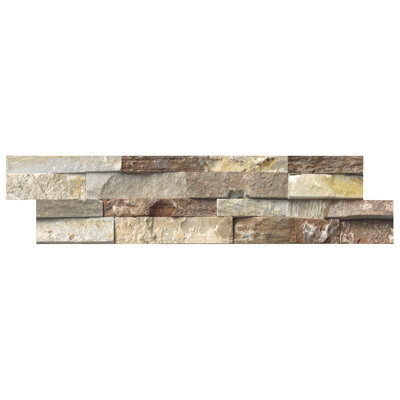 6 X 24 Slate Splitface Tile In Golden White 6 X 24 Slate Splitface Tile In Golden White