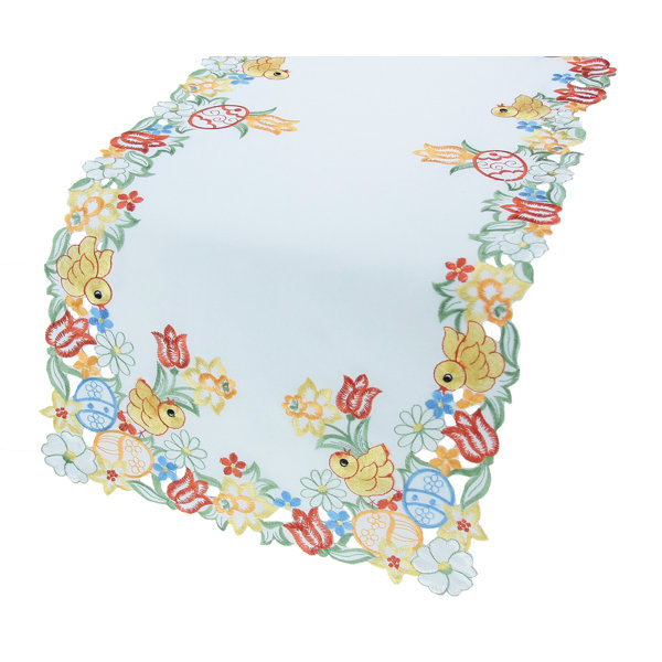 Spring Chicks Table Runner by Xia Home Fashions