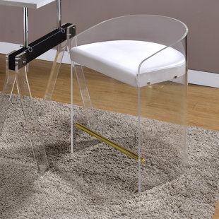 Animal Shaped Stool Wayfair Ca Clairmont Acrylic Shape U 25 Bar Stool