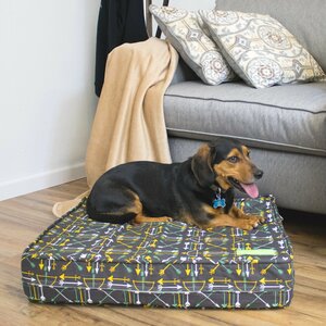 Charcoal 5″ Thick Soft/Firm Reversible Gel Memory Foam Orthopedic Dog Bed