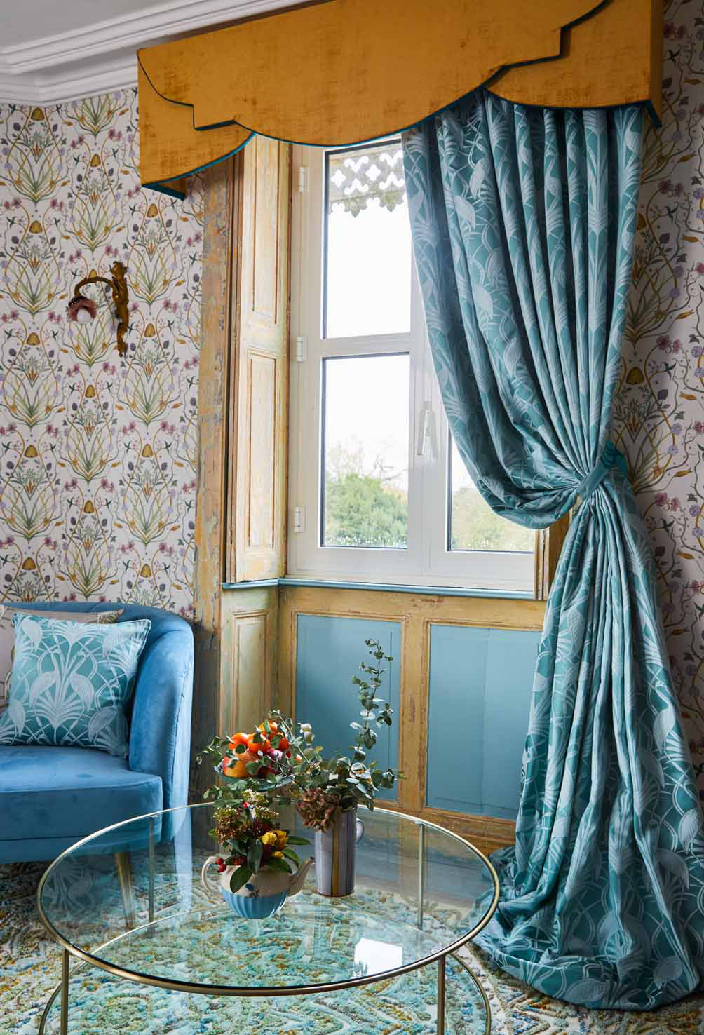 The Chateau By Angel Strawbridge Deco Heron Tape Pencil Pleat Room